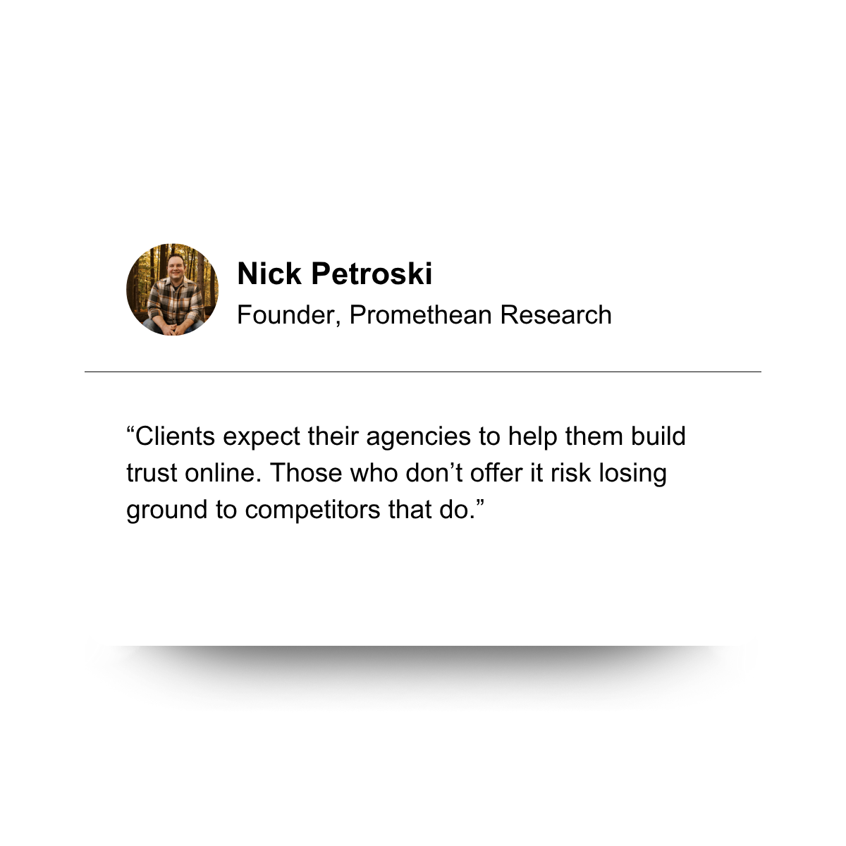 Nick Petroski, Promethean Research